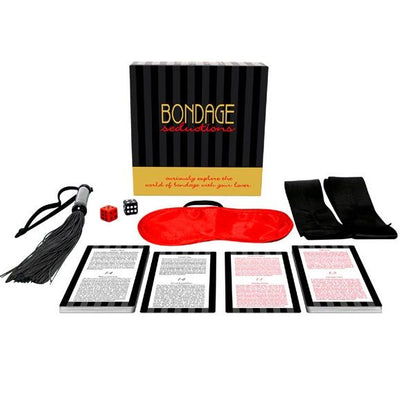 Set bondage Kheper Games Seduzioni, con corde e accessori per esplorare il mondo del bondage, in confezione completa.