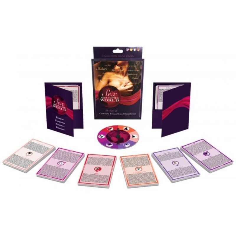 Gioco da tavolo KHEPER GAMES Sesso in giro per il mondo Edizione Viaggio, scatola colorata con illustrazioni divertenti