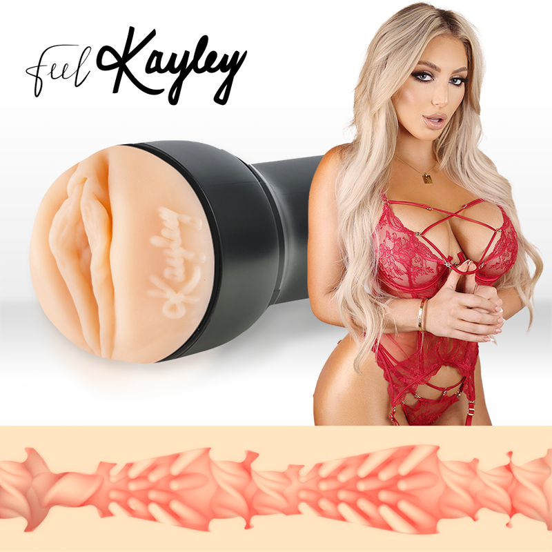 Accessori erotici KIIROO Feel Kayley Gunner della collezione Stars Strokers, dispositivo di stimolazione e intrattenimento.