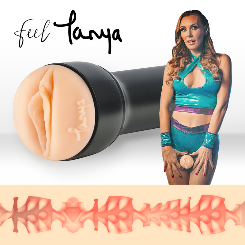 Immagine di un dispositivo KIIROO della collezione Feel Tanya Tate Stars, design moderno e dettagli realistici in nero e rosso.