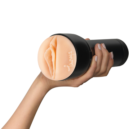 Penis vibratore KIIROO FEEL TANYA TATE STARS collezione Strokers, dettaglio del prodotto in silicone nero.
