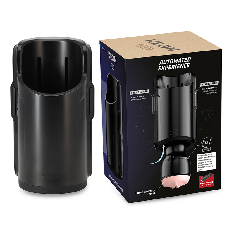 Stroker KIIROO KEON e Feel Nicolette Shea con lubrificante di qualità Aqua da 50 ml, immagine del prodotto.