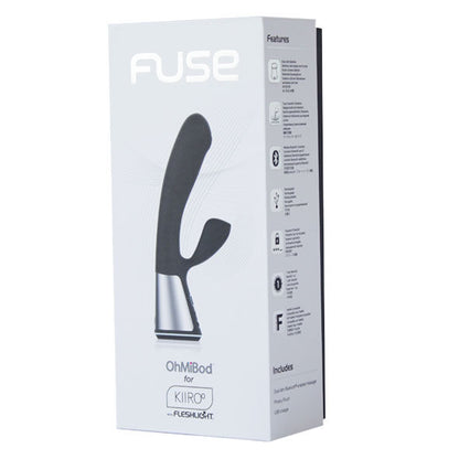 Telecomando nero KIIROO OhmiBod Fuse App con pulsanti e schermo digitale, dispositivo di controllo per adulti.