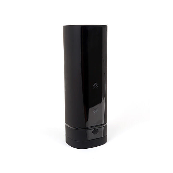Masturbatore teledildonico KIIROO ONYX+ con texture della pelle, dispositivo di piacere innovativo e realistico.