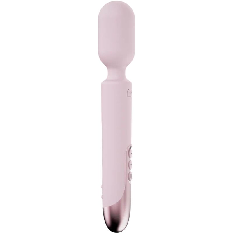 Vibratore wand KIIROO PROWAND rosa con telecomando e app gratuita, design elegante e funzionale.