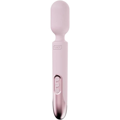 Vibratore wand rosa KIIROO PROWAND con telecomando e app gratuita, design ergonomico e superficie liscia.