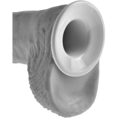 Sistema di sospensione KING COCK da 30,5 cm con cinturino e cavo, in colore carne, visibile in primo piano nell'immagine.