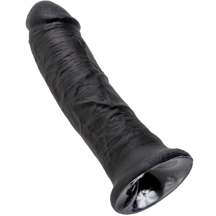 Dildo nero KING COCK da 20,3 cm, realistico, dettagliato e di alta qualità, mostrato in primo piano.