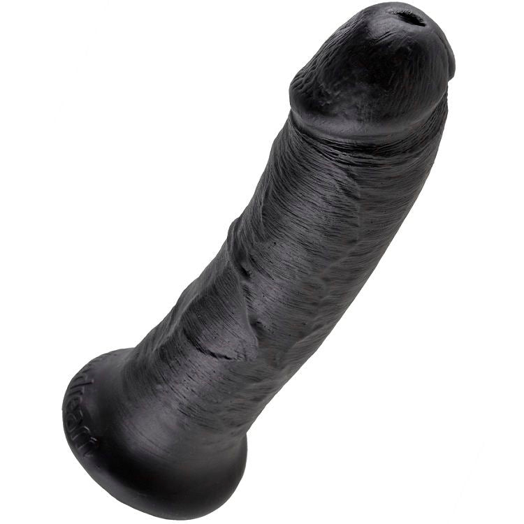 Dildo nero KING COCK da 20,3 cm, design realistico, morbido e dettagliato, ideale per piacere personale.
