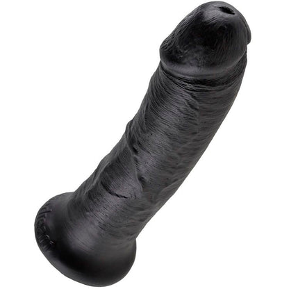 Dildo nero KING COCK da 20,3 cm, design realistico, morbido e dettagliato, ideale per piacere personale.