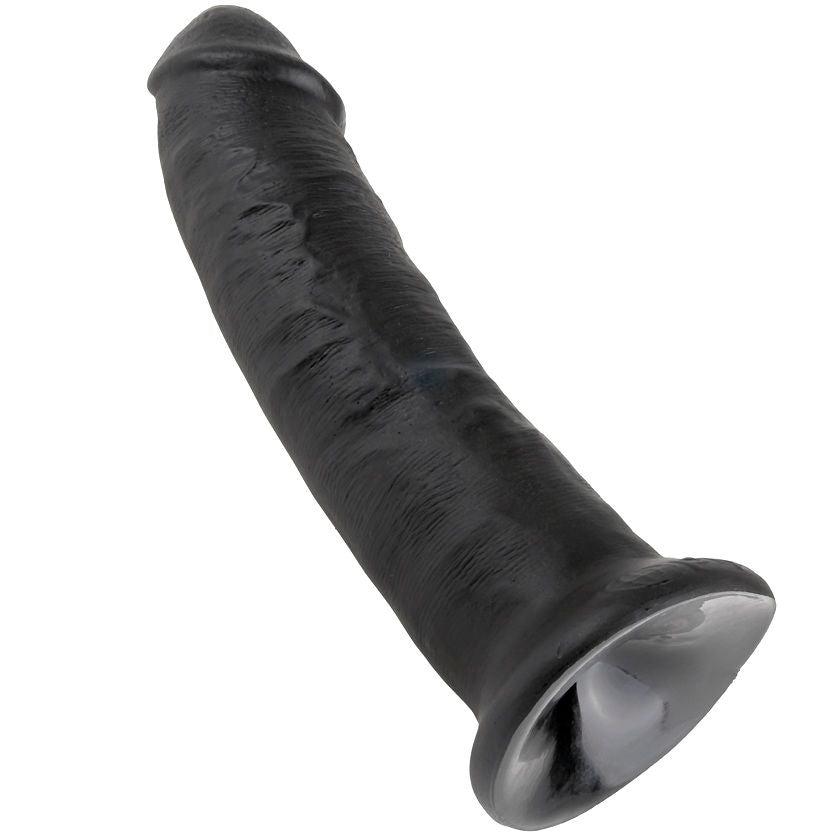 Dildo nero KING COCK da 22,9 cm, modello KING COCK 9, con dettagli realistici e superficie liscia.