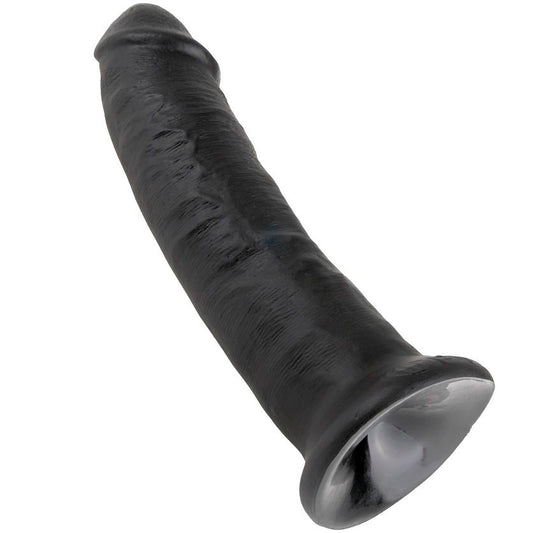 Dildo nero KING COCK da 22,9 cm, modello KING COCK 9, con dettagli realistici e superficie liscia.