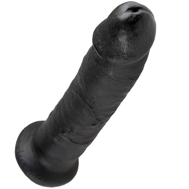 Dildo nero KING COCK da 22,9 cm, dettagli realistici, morbido e curato per un'esperienza autentica.
