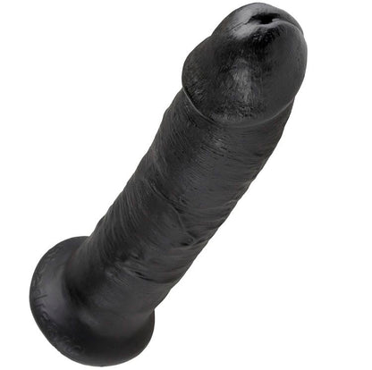 Dildo nero KING COCK da 22,9 cm, dettagli realistici, morbido e curato per un'esperienza autentica.