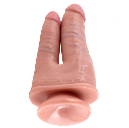 Penetratore doppio KING COCK in carne, oggetto per adulti con design realistico, visibile in primo piano nell'immagine.