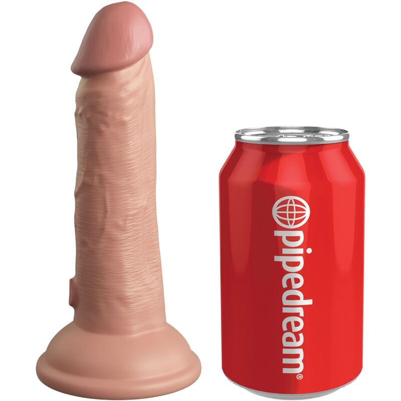 Dildo realistico in silicone KING COCK Elite, lunghezza di 15,2 cm, con dettagli realistici e superficie liscia.