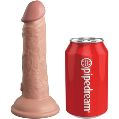 Dildo realistico in silicone KING COCK Elite, lunghezza di 15,2 cm, con dettagli realistici e superficie liscia.