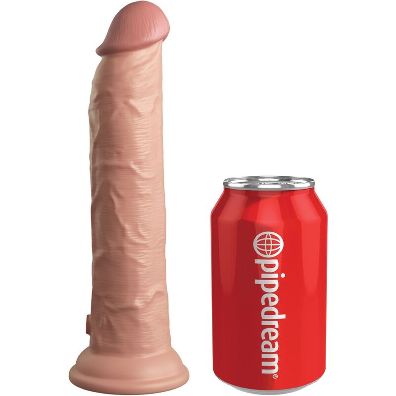 Dildo realistico in silicone KING COCK ELITE, lungo 23 cm, con dettagli realistici e superficie liscia e morbida.