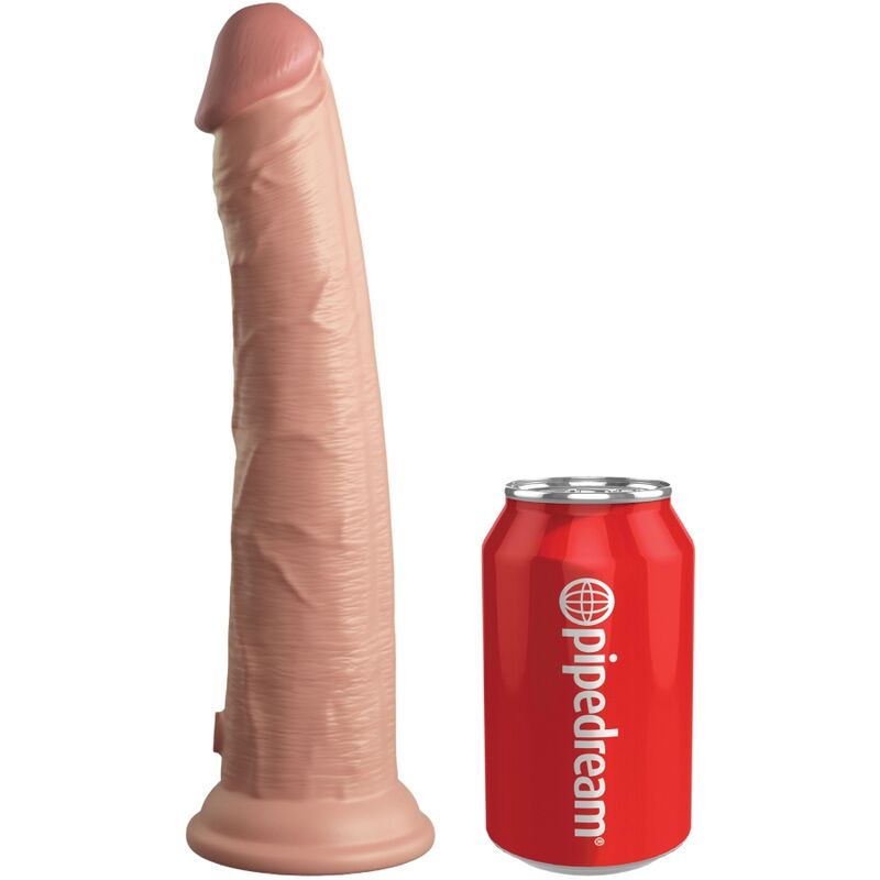 Dildo realistico in silicone KING COCK ELITE, lunghezza 25,4 cm, con dettagli realistici e superficie liscia.