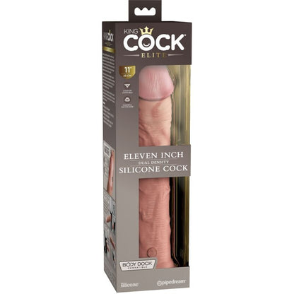 Dildo realistico in silicone KING COCK Elite da 28 cm, dettagli realistici e forma anatomica, morbido e resistente.
