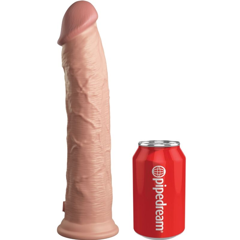 Dildo realistico in silicone KING COCK ELITE da 28 cm, dettagli realistici e texture morbida, mostra l'aspetto del prodotto.