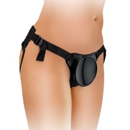 Imbragatura regolabile KING COCK Elite con dildo da 15,2 cm, ideale per principianti, visibile in questa immagine.