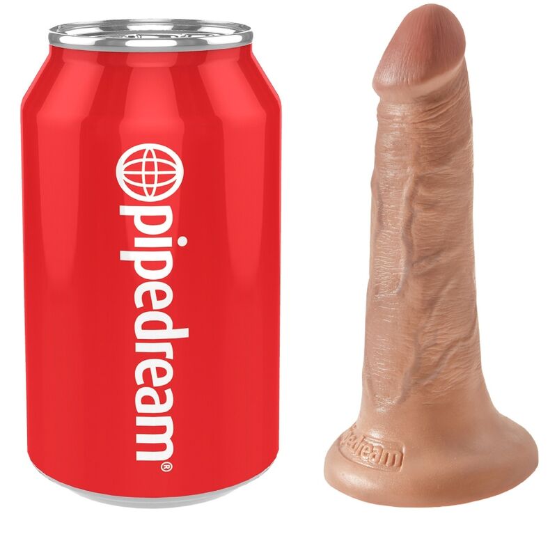 Penis realistico KING COCK da 12 cm color caramello, dettagli realistici e texture naturale visibile nell'immagine.