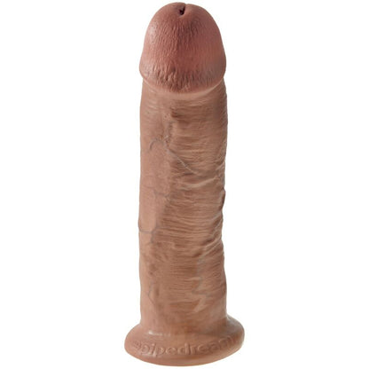 Penis realistico KING COCK da 24 cm color caramello, modello con dettagli realistici e superficie morbida.