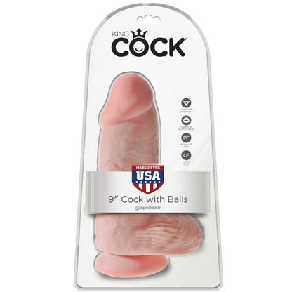 Penna realistico King Cock Chubby da 23 cm, dettagliato, morbido e realistico, con superficie liscia e forma anatomica.