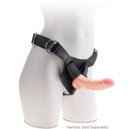 Dildo tripla densità KING COCK PLUS, lunghezza 18,4 cm, con superficie realistica e dettagli accurati.
