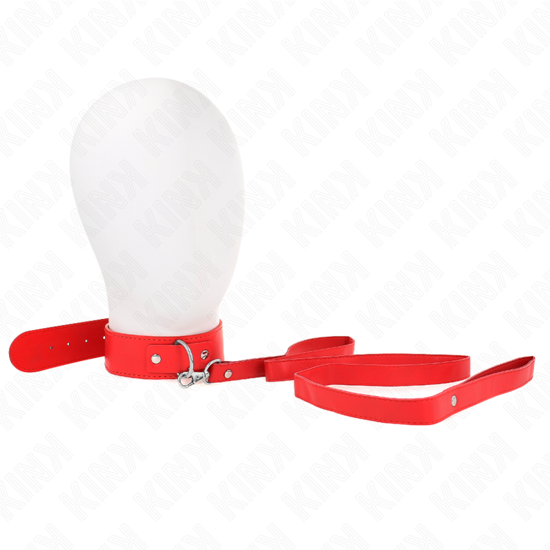 Collana con cintura regolabile KINK in rosso, cinturino di 116 cm, ideale per accessori di moda e stile alternativo.