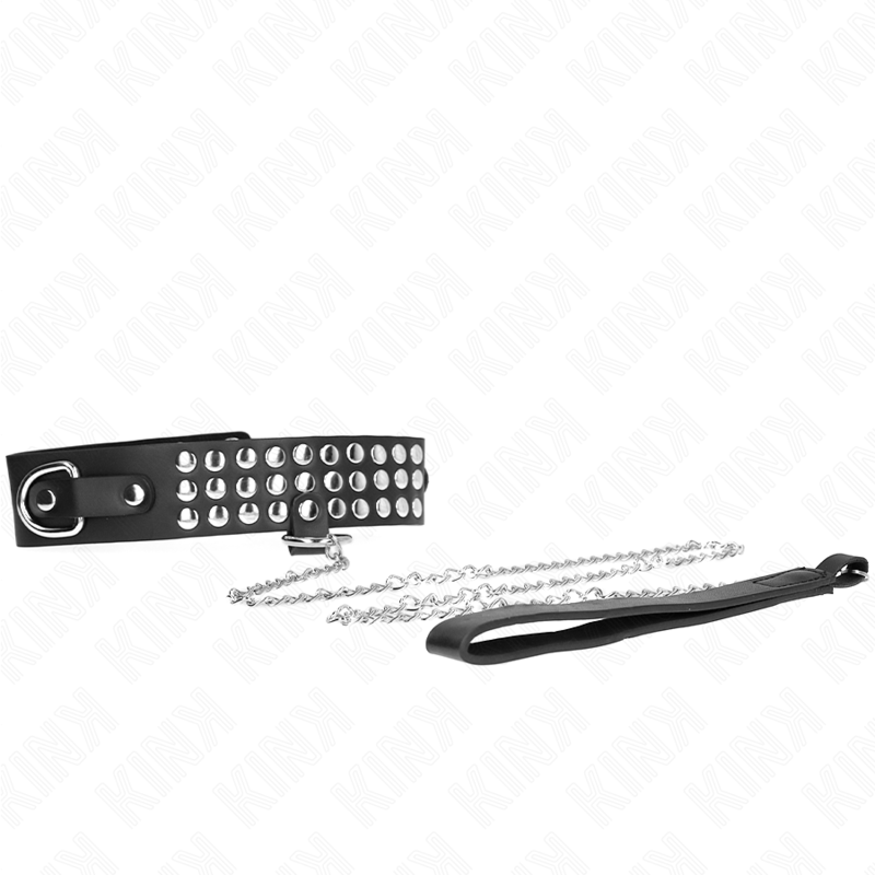 Collana KINK con cinturino regolabile da 37 a 42 cm, finitura lucida, lunghezza 65 cm, prodotto della linea KINK COLLAR & GAG.
