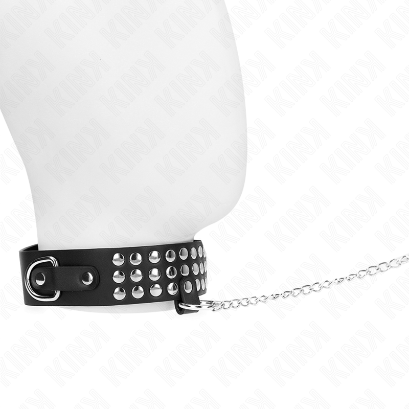 Collana con cinturino regolabile KINK in lucido, lunghezza 65 cm, con charm di 5,3 cm, per stili audaci e glamour