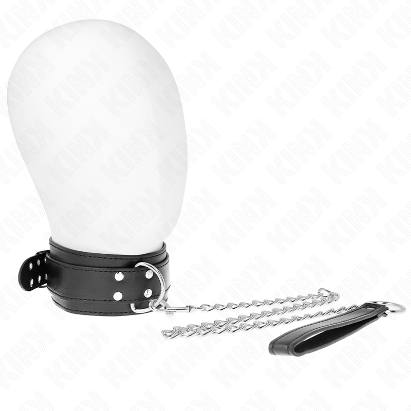 Collana KINK con cinturino regolabile in argento, lunghezza 65 cm, fibbie, dettagli in metallo, stile elegante e versatile.