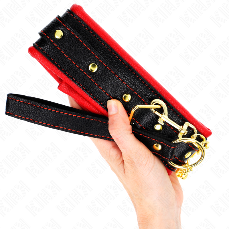 Collana KINK con cinturino in similpelle spugna regolabile, modello 2, lunga 37-54 cm, larghezza 3 cm, accessorio di moda elegante