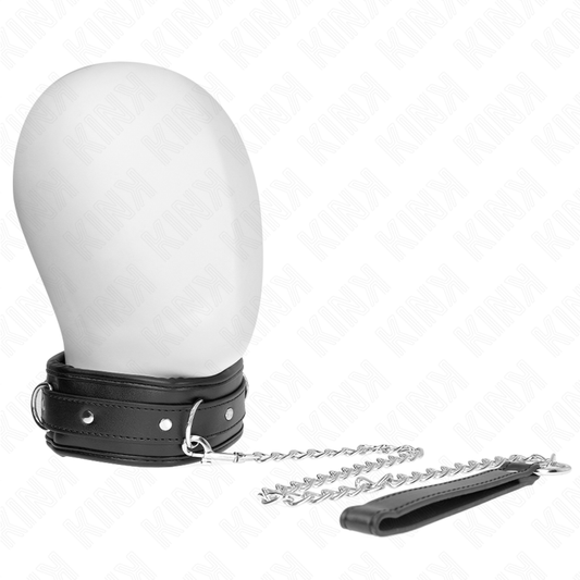 Collana con cinturino in similpelle spugna KINK, modello regolabile 37-54 cm, accessorio di moda e stile.