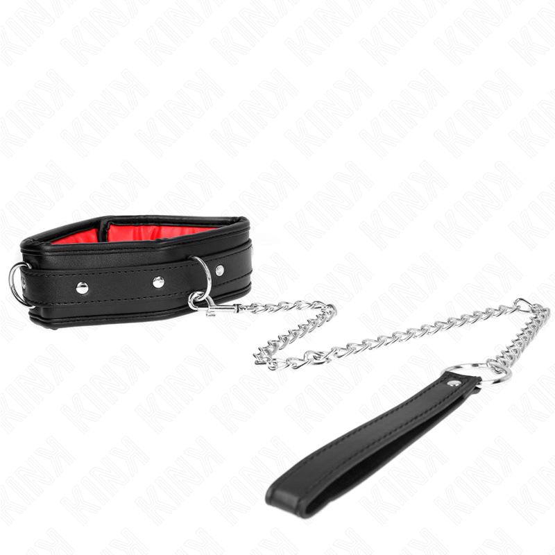 Collana regolabile in similpelle spugna KINK, modello 3, lunghezza 37-54 cm, larghezza 3 cm, design elegante e resistente