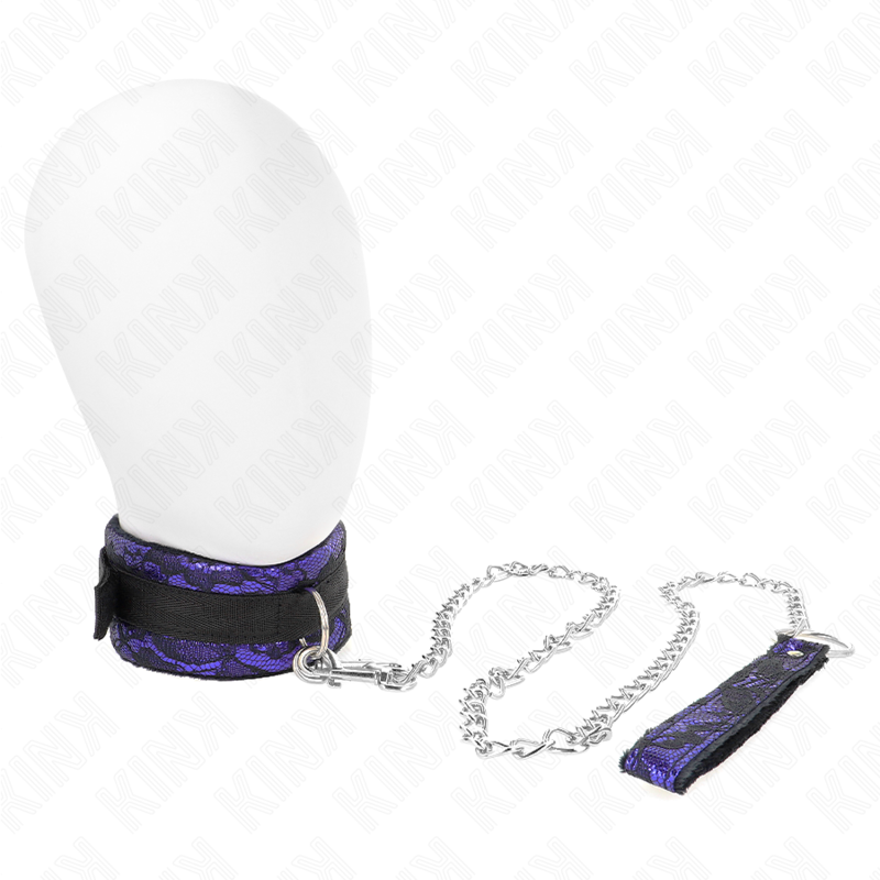 Collana corta in pizzo di velluto KINK con cintura di 105 cm e profilo in nylon, accessorio di moda elegante e originale.