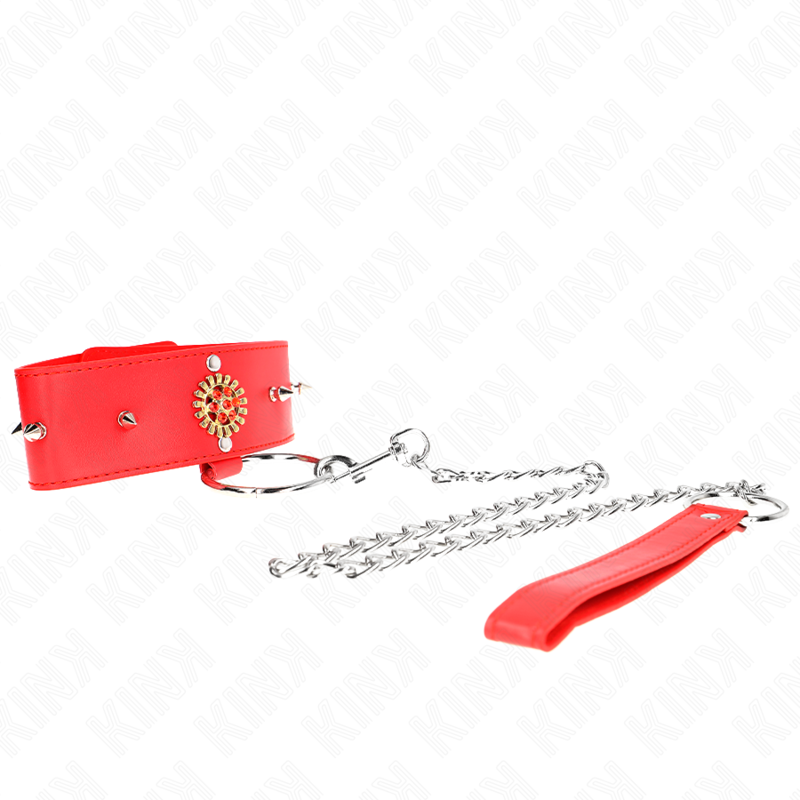 Collana di diamanti rossi KINK con cintura regolabile da 35 a 51 cm, lunghezza totale 65 cm, dettagli eleganti e sofisticati