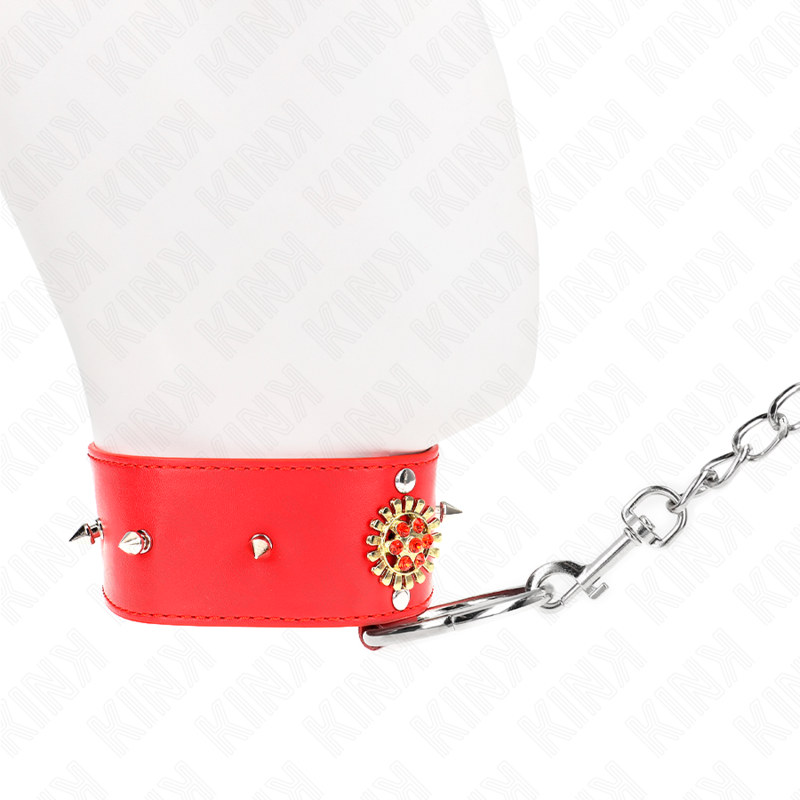 Collana di diamanti rossi KINK con cintura regolabile lunga 65 cm, dettagli eleganti e finitura di alta qualità.