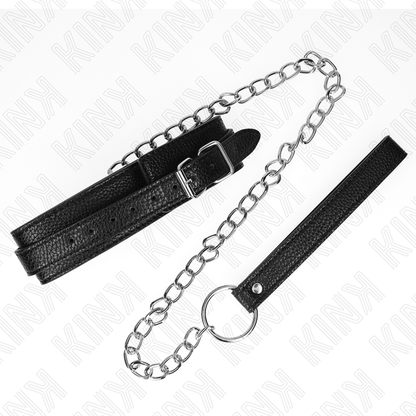 Collana fantasia serpente KINK con guinzaglio da 65 cm, in stile originale e dettagliato, per giochi di ruolo e costume.