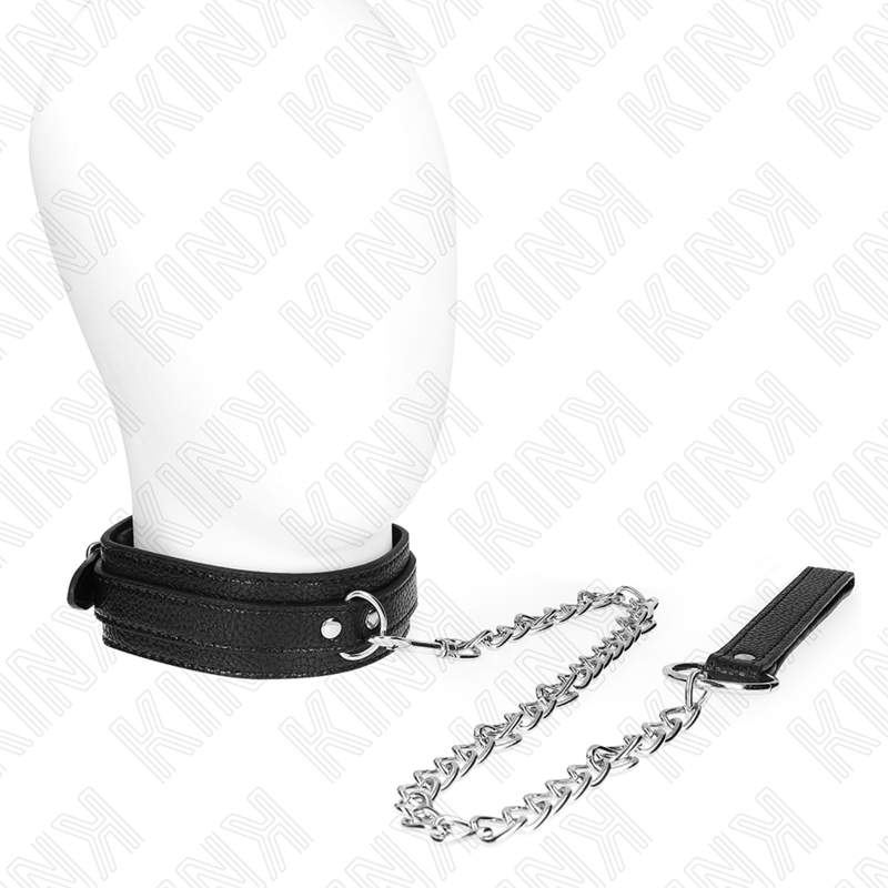 Collana fantasia serpente con guinzaglio KINK Colla & Gag, lunga 65 cm, in stile distintivo e dettagli decorativi.