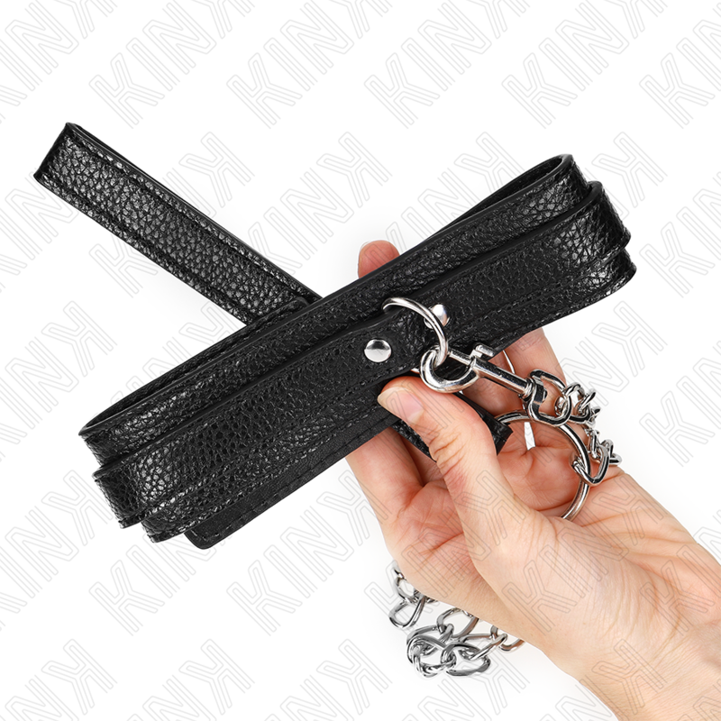 Collana fantasia serpente KINK con guinzaglio da 65 cm, in stile originale e dettagli realistici, perfetta per accessori di moda alternative.