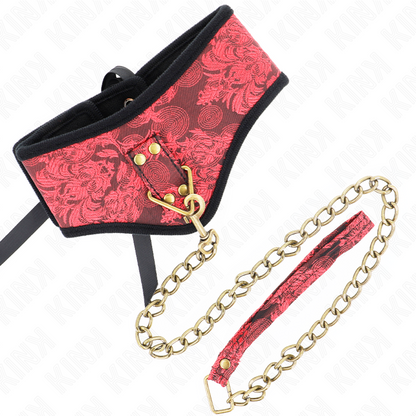 Collana modello Scandalo di KINK COLLAR & GAG con cinturino in pizzo di 75 cm e dettagli eleganti.