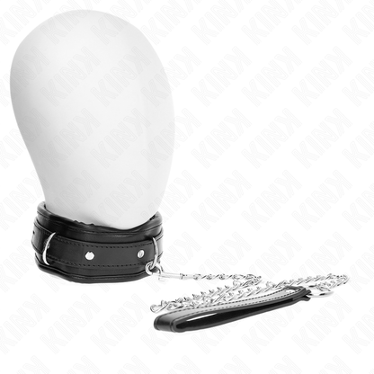Collana pesante KINK con cintura regolabile da 36,5 a 50 cm, modello 1, in metallo, visibile con fibbia e dettagli robusti