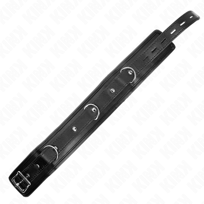 Collana pesante regolabile KINK con cintura da 65 cm, modello 1, visibile con dettagli in metallo e chiusure regolabili.