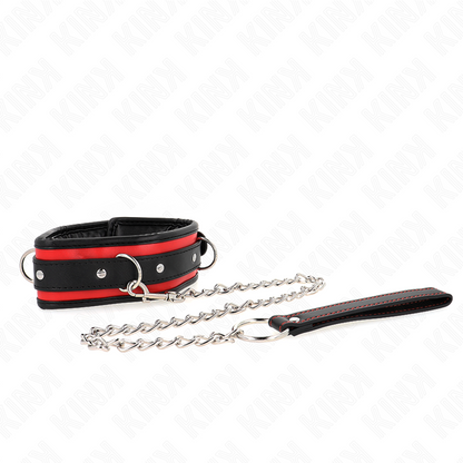 Collana pesante KINK con cintura regolabile da 36,5 a 50 cm, modello 2, in acciaio robusto, con dettagli metallici.