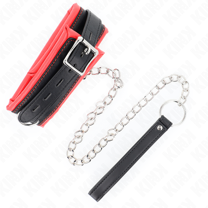 Collana pesante KINK con cinturina regolabile da 36,5 a 50 cm, modello 3, in acciaio robusto con dettagli sobri.