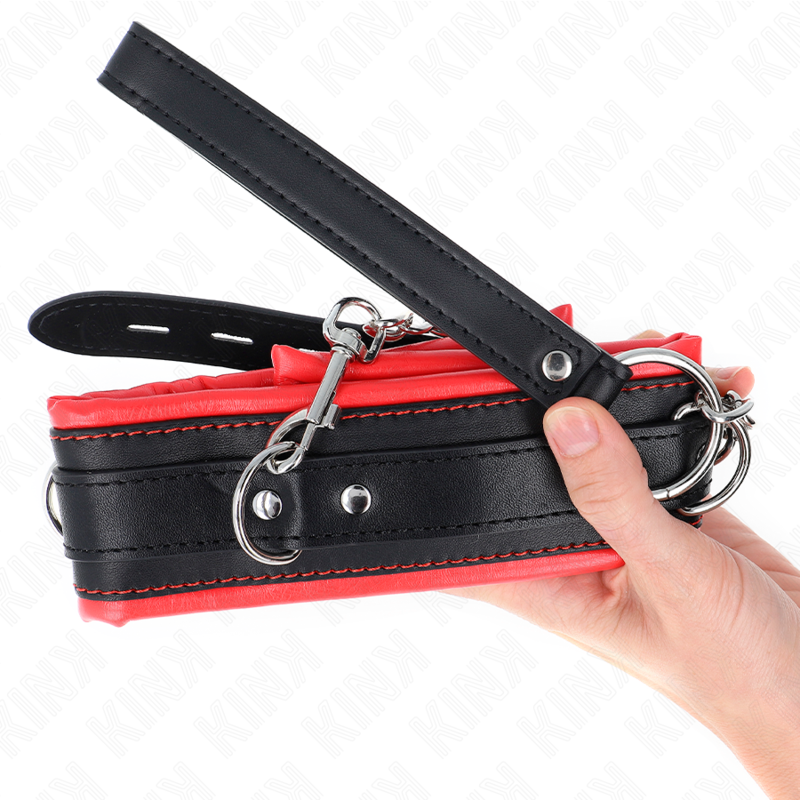 Collana pesante KINK con cintura regolabile da 36,5 a 50 cm, modello 3, in metallo robusto, per giochi BDSM e fetish.