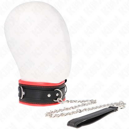 Collana pesante KINK con cintura regolabile da 36,5 a 50 cm, modello 3, in metallo, con dettagli robusti e design elegante.
